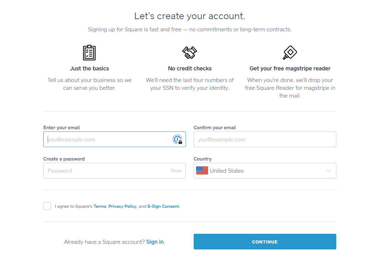 Square Account